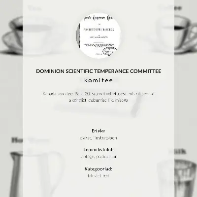 Kunstdruck auf Leinwand Sichere Stimulanzien durch das Dominion Scientific Absorption Committee