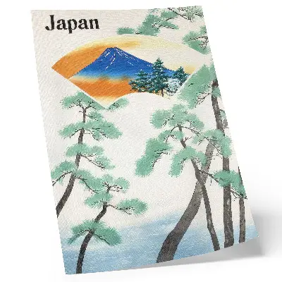 Kunstdruck auf Leinwand Reisen der Japanischen Staatsbahn (1930) als historische Illustration