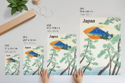 Kunstdruck auf Leinwand Reisen der Japanischen Staatsbahn (1930) als historische Illustration