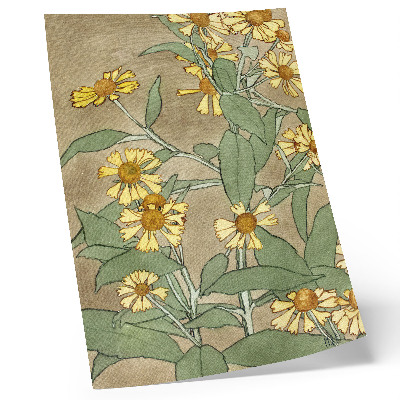 Poster Gänseblümchen mit orangefarbener Mitte und gelben Blütenblättern (1915), Hannah Borger Overbeck