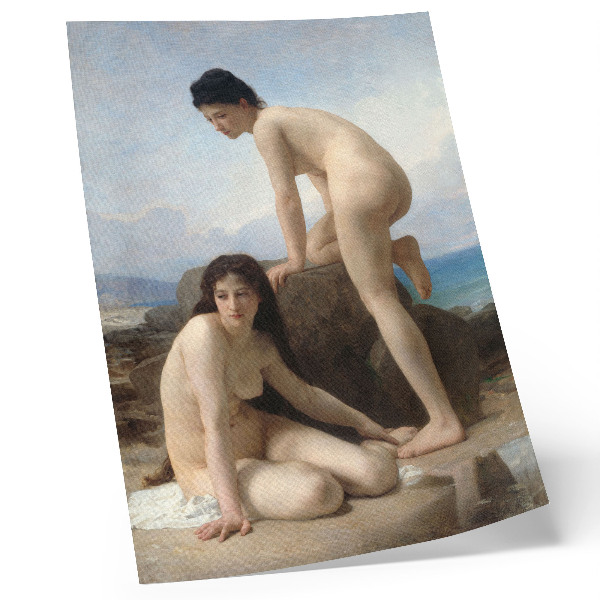 Poster Badende Frauen von William Adolphe Bouguereau