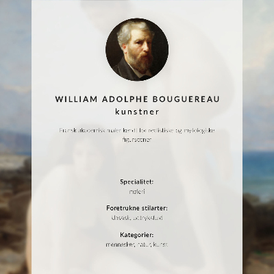 Poster Badende Frauen von William Adolphe Bouguereau