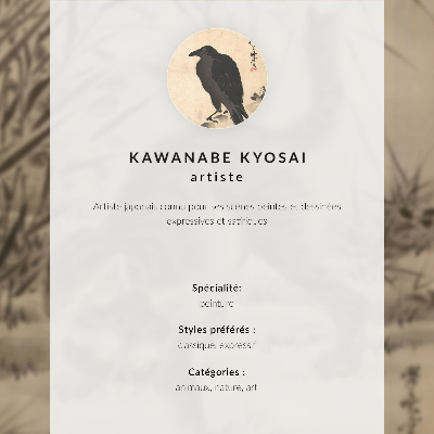 Kunstdruck leinwand Eine Katze fängt einen Frosch von Kawanabe Kyosai
