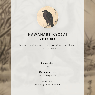 Kunstdruck leinwand Eine Katze fängt einen Frosch von Kawanabe Kyosai