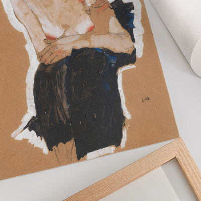 Kunstdruck leinwand „Der Schelm“ (1910), ein hochauflösendes Gemälde von Egon Schiele