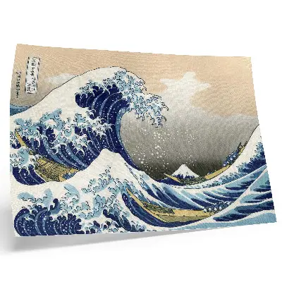 Die große Welle vor Kanagawa von Hokusai Kunstdruck als Poster des japanischen Ukiyo-e-Holzschnitts