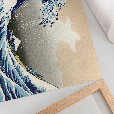Poster kunstdruck Die große Welle vor Kanagawa (1760–1849) von Hokusai – Japanischer Ukiyo-e-Holzschnitt