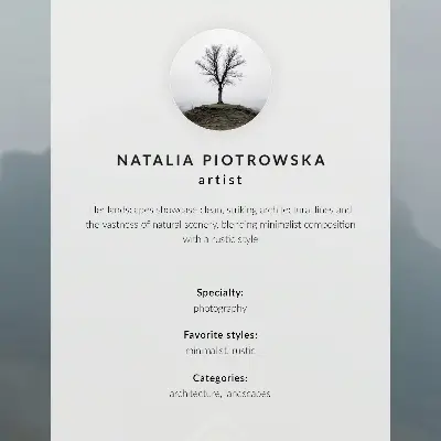 Poster minimalistisches Winterhaus vor einer Schneekulisse