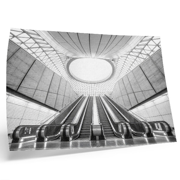 Poster Minimalistische futuristische Innenarchitektur