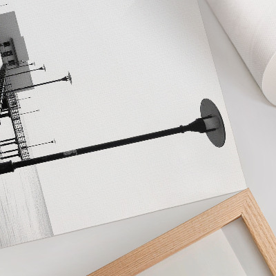 Poster Minimalistische Brücke, geradlinige Architektur