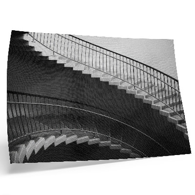 Kunstdruck poster Eleganz in Schwarz und Weiß, moderne Formen