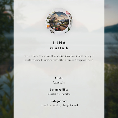 Poster kunstdruck Berge, See, Mensch, friedliche Harmonie der Natur