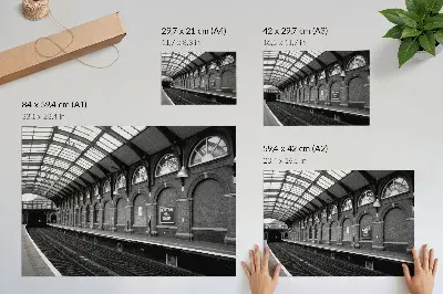 Kunstdruck Poster Die Eleganz urbaner Architektur bei Licht und Schatten