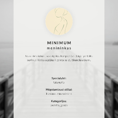 Poster Person auf einer Bank am Meer, graue Harmonie