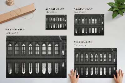 Poster Symmetrie, Spiegelung, architektonische Eleganz, Harmonie