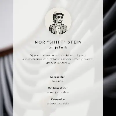 Poster moderner Symmetriekontrast in Gelb und Blau