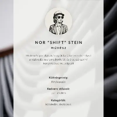 Poster moderner Symmetriekontrast in Gelb und Blau