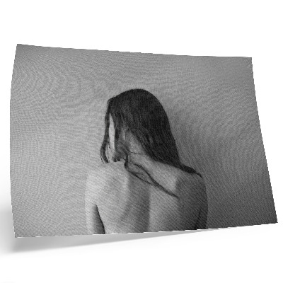 Kunstdruck poster Der minimalistische Charme von Figuren in Monochrom