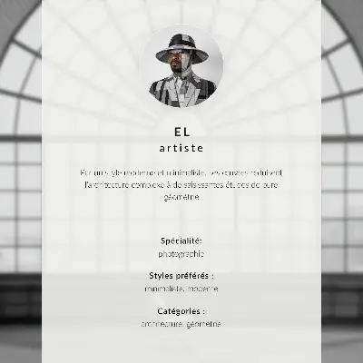 Kunstdruck Poster mit moderner Architektur und minimalistischen Linien