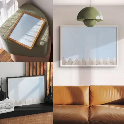Kunstdruck Poster mit moderner Architektur und minimalistischen Linien