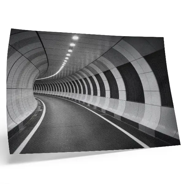Poster mit modernem geometrischen Raumtunnel
