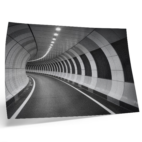 Poster Moderner geometrischer Raumtunnel