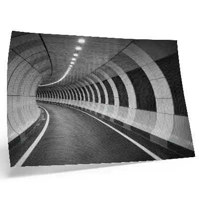 Poster mit modernem geometrischen Raumtunnel