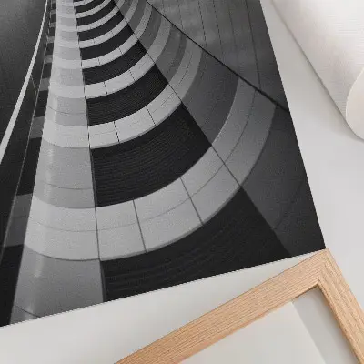 Poster mit modernem geometrischen Raumtunnel