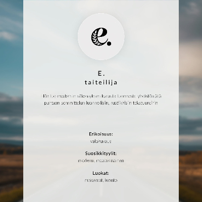 Kunstdruck poster Eine Winterlandschaft in Rosa- und Weißtönen