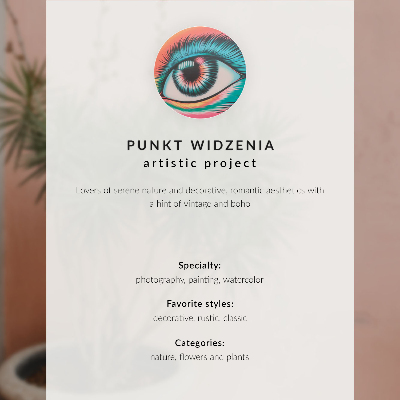 Kunstdruck poster Eine Kristallkugel vor dem Hintergrund eines Kiefernzweigs