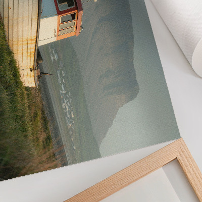 Kunstdruck poster Łódź Bergpanorama Klima Nostalgie