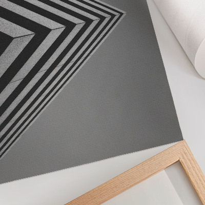 Kunstdruck poster Symmetrie, Linien, Monochromie, dynamische Komposition