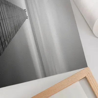 Kunstdruck Pier monochromatisches Design mit ruhiger Oberfläche und Eleganz