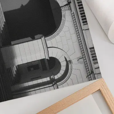 Poster elegante Architektur mit klassischen Bögen und Schatten
