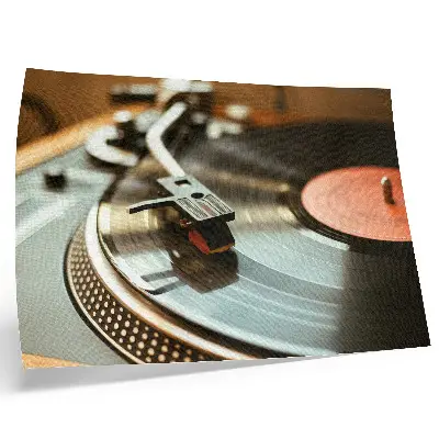 Kunstdruck nostalgisches Vintage-Grammophon mit Musikatmosphäre