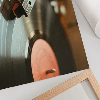 Kunstdruck nostalgisches Vintage-Grammophon mit Musikatmosphäre
