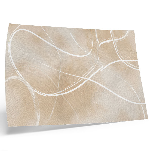 Poster Harmonische Linien, zarte Farben, Frieden