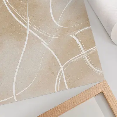 Poster harmonische Linien, zarte Farben und Frieden
