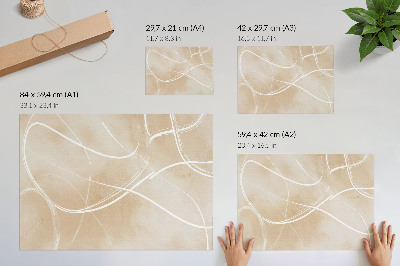 Poster Harmonische Linien, zarte Farben, Frieden