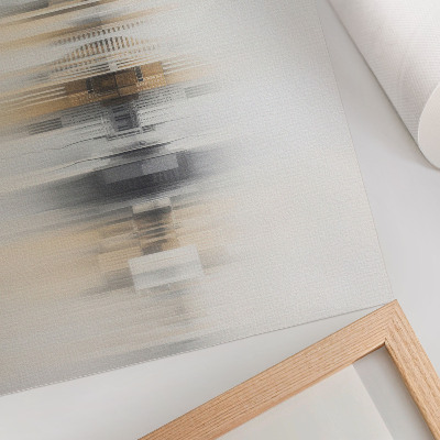 Kunstdruck poster Moderne Stadtarchitektur im Nebel