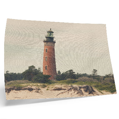 Poster kunstdruck Leuchtturm, Sandbäume, Harmonie der Natur