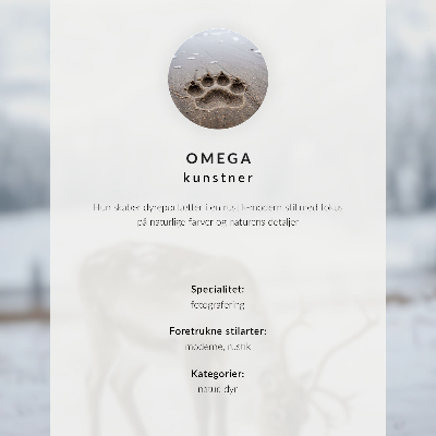 Poster Wolf in Bewegung, wilde Landschaft, Natur