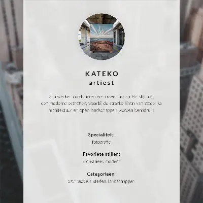 Poster Metropole bei Nacht mit Lichtern moderner Wolkenkratzer