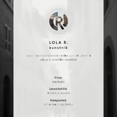 Kunstdruck Nachtnebel in der Stadt bei einem monumentalen Gebäude