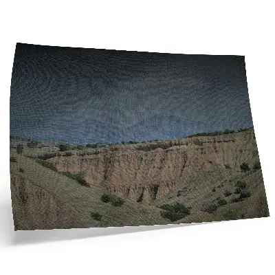 Kunstdruck Poster mit Motiv Weite Täler, Klippen und Berge als Naturlandschaft