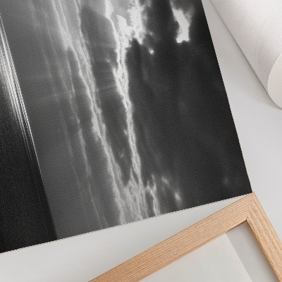Poster kunstdruck Dynamischer Himmel über einem ruhigen Ozean