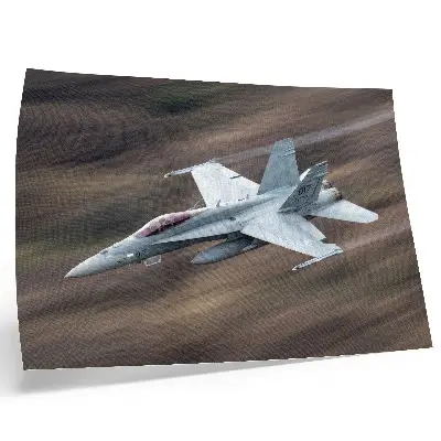 Kunstdruck moderner Kampfjet im Flug