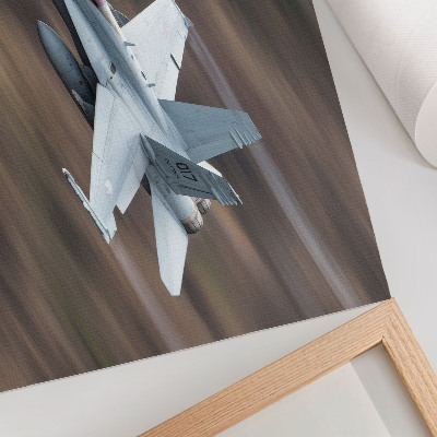 Poster kunstdruck Ein moderner Kampfjet im Flug