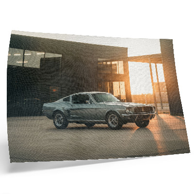 Poster kunstdruck Ein Oldtimer vor architektonischer Kulisse