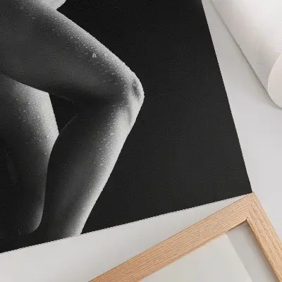 Kunstdruck Poster in schwarz-weißer Ästhetik mit harmonischer Komposition